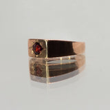Une - Bespoke - Signet with Round Garnet