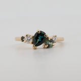 Comune - Bespoke - Diamond and Blue Sapphire Cluster Ring