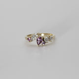 Comune - Bespoke - Pink Sapphire and Diamond Cluster Ring