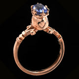 Metal Couture - Rose Gold Crowned Skull Ring