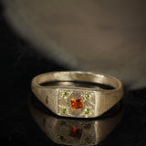 Bonus Prize - Orange Citrine and Peridot Signet
