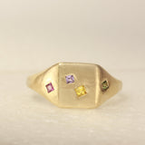 Bonus Prize - Gold Signet with Princess Sapphires