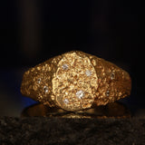 Bonus Prize - Sandcast 9k Moon Signet