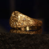 Bonus Prize - Sandcast 9k Moon Signet