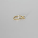 Comune - Bespoke - Twin Pear Cut Diamond and Sapphire Ring