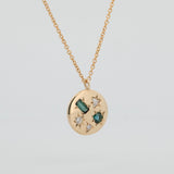 UNE - BESPOKE - SAPPHIRE AND DIAMOND PENDANT #3