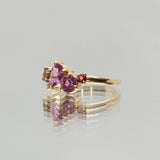 Une - Bespoke - Pink Sapphire & Tourmaline Cluster Ring