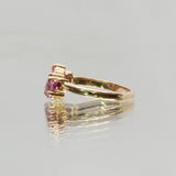 Une - Bespoke - Pink Sapphire & Tourmaline Cluster Ring