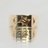 Une - Bespoke Signet #2 watermelon tourmaline with peridot & pink tourmaline