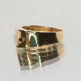 Une - Bespoke Signet #2 watermelon tourmaline with peridot & pink tourmaline