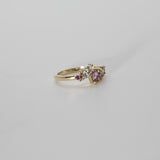 Comune - Bespoke - Pink Sapphire and Diamond Cluster Ring