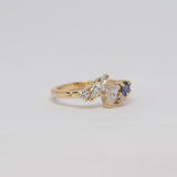 Comune - Bespoke - Sapphire and Diamond Cluster Ring