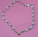 SGS Jewellery - Bespoke - Daisy Chain Pearl & Sapphire Necklace