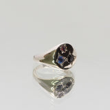 Une - Bespoke - Signet with Garnet, Tourmaline and Tanzanite