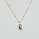 Une - Bespoke - Bicolour Green Tourmaline Pendant