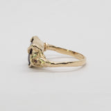 SGS Jewellery - Bespoke - Leafy Laurel Garnet Ring