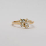 Comune - Bespoke Marquise, Round and Oval cut Diamond 14ct Yellow Gold Ring