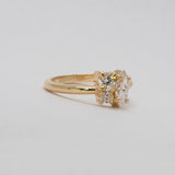 Comune - Bespoke Marquise, Round and Oval cut Diamond 14ct Yellow Gold Ring