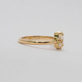 Comune - Bespoke Marquise, Round and Oval cut Diamond 14ct Yellow Gold Ring