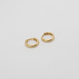 Comune - Minimalist Collection - Small Gold Huggie Earrings