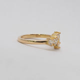 Comune - Bespoke - 14ct Yellow Gold Diamond Cluster Ring