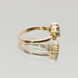 Une - Bespoke - Green Sapphire & Tourmaline Cluster Ring