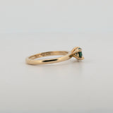 Comune - Bespoke - Twin Pear Cut Diamond and Sapphire Ring