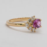 Une - Bespoke - Pink Sapphire and Diamond Ring