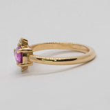 Une - Bespoke - Pink Sapphire and Diamond Ring