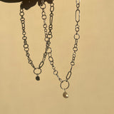 SCRAP CHAIN WITH KESHI PEARL