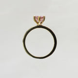 une - Pink Cubic Zirconia Solo Ring