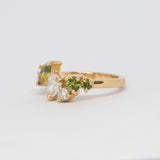 Comune - Bespoke - Diamond and Sapphire Cluster Ring