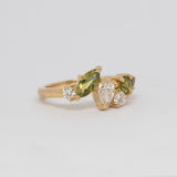 Comune - Bespoke - Diamond and Sapphire Cluster Ring