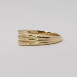 Comune - Bespoke - Split Band Ring with Emerald Cut Diamond