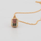 Une - Bespoke - Watermelon Tourmaline Pendant