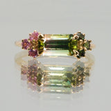 Une - Pink & Green Bicolour Tourmaline Ring