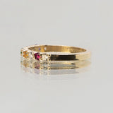 Une Bespoke - 14ct Yellow Gold Rainbow Infinity Band