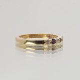 Une Bespoke - 14ct Yellow Gold Rainbow Infinity Band