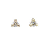 Benjamin Rose - Diamond Trio Studs