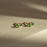 Benjamin Rose - Emerald Duo Studs