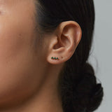 Benjamin Rose - Emerald Triplet Studs