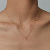 Benjamin Rose - Ruby Bezel Necklace