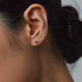 Benjamin Rose - Emerald Bezel Studs