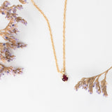 Benjamin Rose - Ruby Trio Necklace