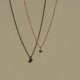 Benjamin Rose - Emerald Bezel Necklace