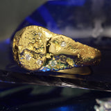 Bonus Prize - Sandcast 18k Moon Signet