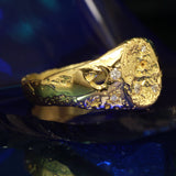 Bonus Prize - Sandcast 18k Moon Signet