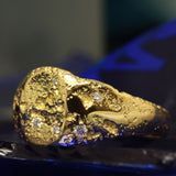 Bonus Prize - Sandcast 18k Moon Signet