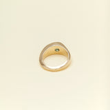 Jacqueline Nguyen Jewellery - Pear Signum - 9ct Yellow Gold with Australian Parti Sapphire