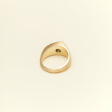 Jacqueline Nguyen Jewellery - Trilliant Signet - 9ct Yellow Gold with Aus Parti Sapphire